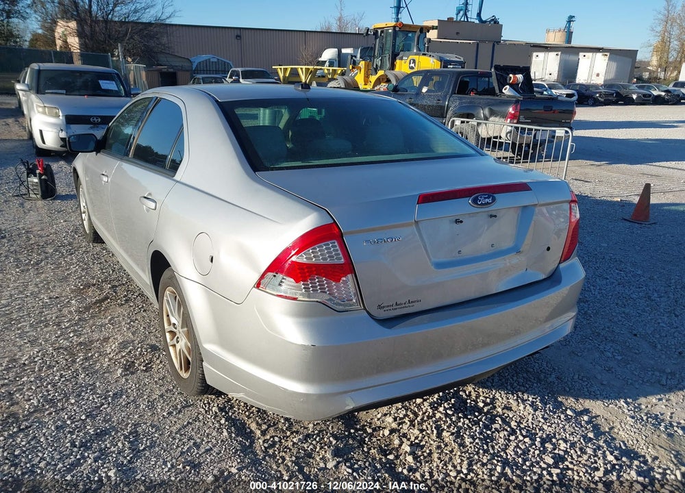 2011 FORD FUSION S VIN: 3FAHP0GA4BR309606