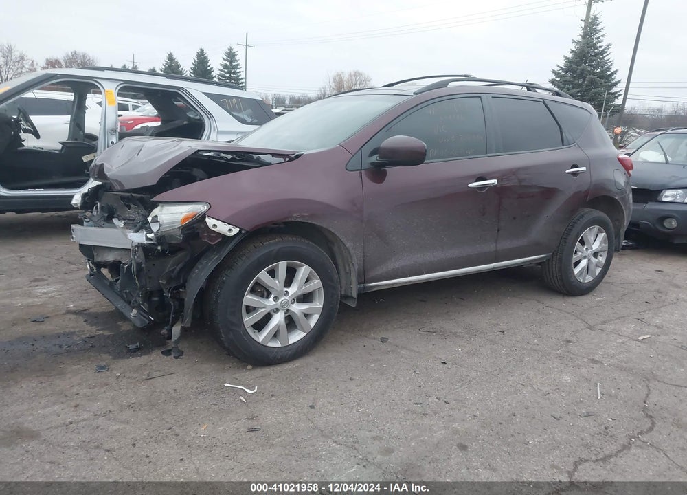 2013 NISSAN MURANO SL VIN: JN8AZ1MU5DW208329