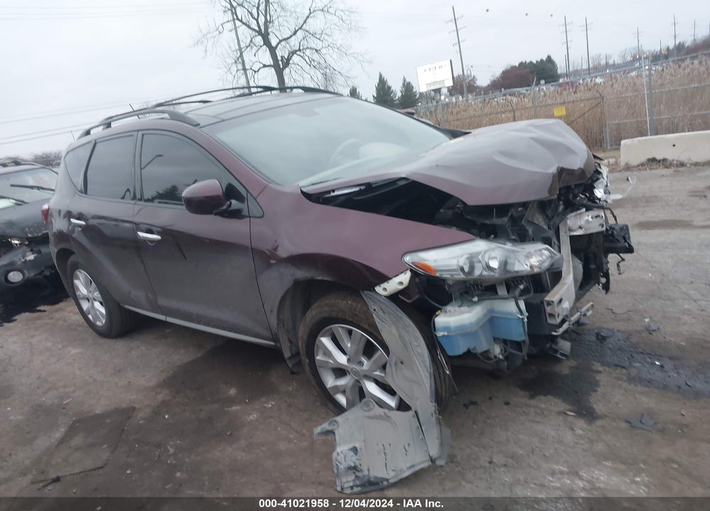 2013 NISSAN MURANO SL VIN: JN8AZ1MU5DW208329