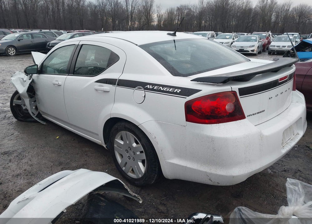 2012 DODGE AVENGER SE VIN: 1C3CDZAB3CN252794
