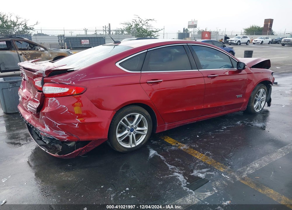 2016 FORD FUSION ENERGI TITANIUM VIN: 3FA6P0SU5GR106160
