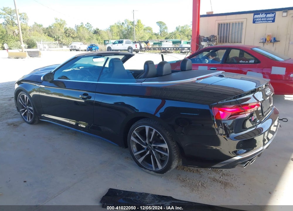 2022 AUDI S5 CABRIOLET PREMIUM TFSI QUATTRO TIPTRONIC VIN: WAU24GF57NN001548