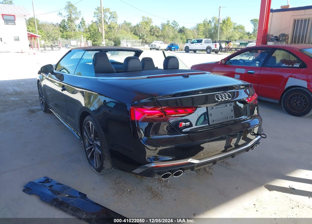 2022 AUDI S5 CABRIOLET PREMIUM TFSI QUATTRO TIPTRONIC VIN: WAU24GF57NN001548