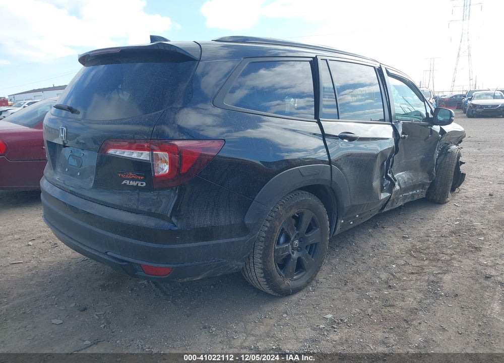 2022 HONDA PILOT AWD TRAILSPORT VIN: 5FNYF6H81NB098138
