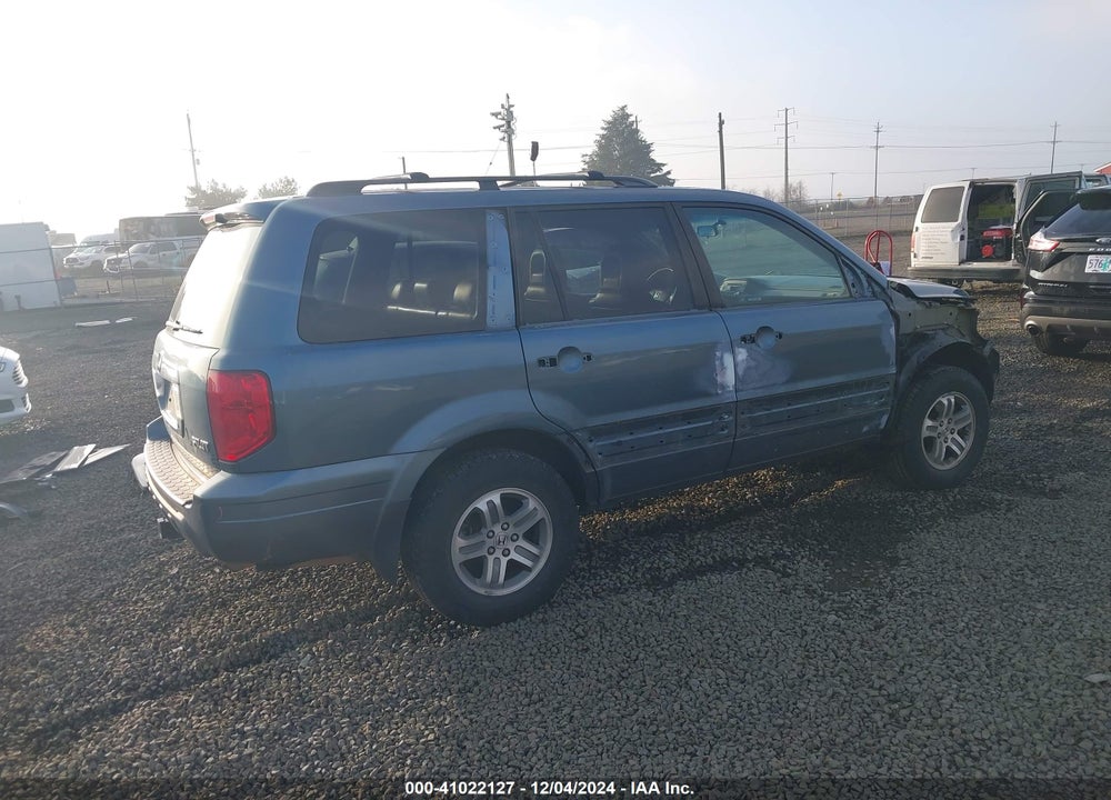 2005 HONDA PILOT EX-L VIN: 2HKYF18575H531293