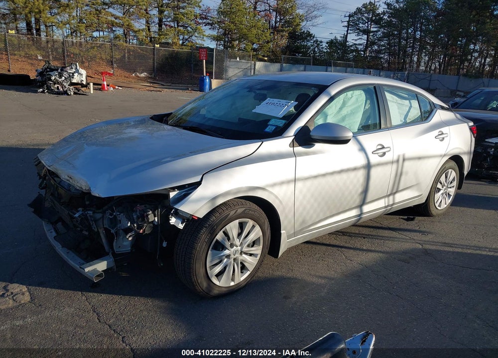 2022 NISSAN SENTRA S XTRONIC CVT VIN: 3N1AB8BV5NY229585