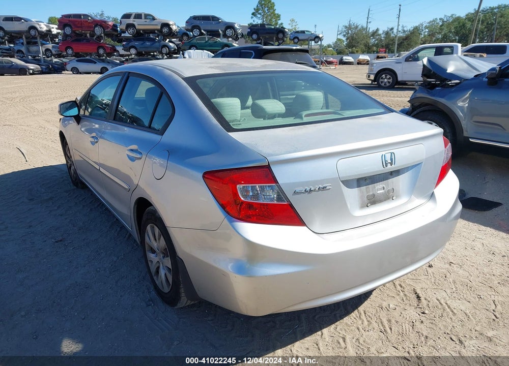 2012 HONDA CIVIC LX VIN: 2HGFB2F54CH325416