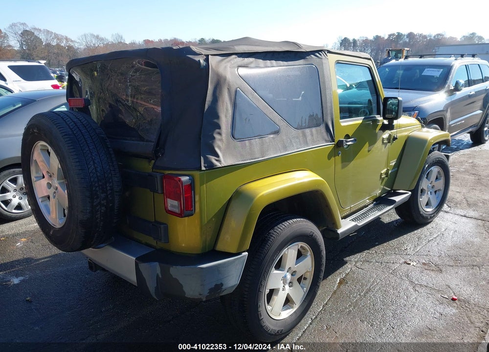 2008 JEEP WRANGLER SAHARA VIN: 1J4FA54138L565015