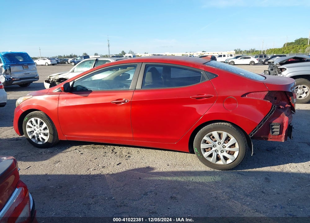 2013 HYUNDAI ELANTRA GLS VIN: KMHDH4AE6DU538482