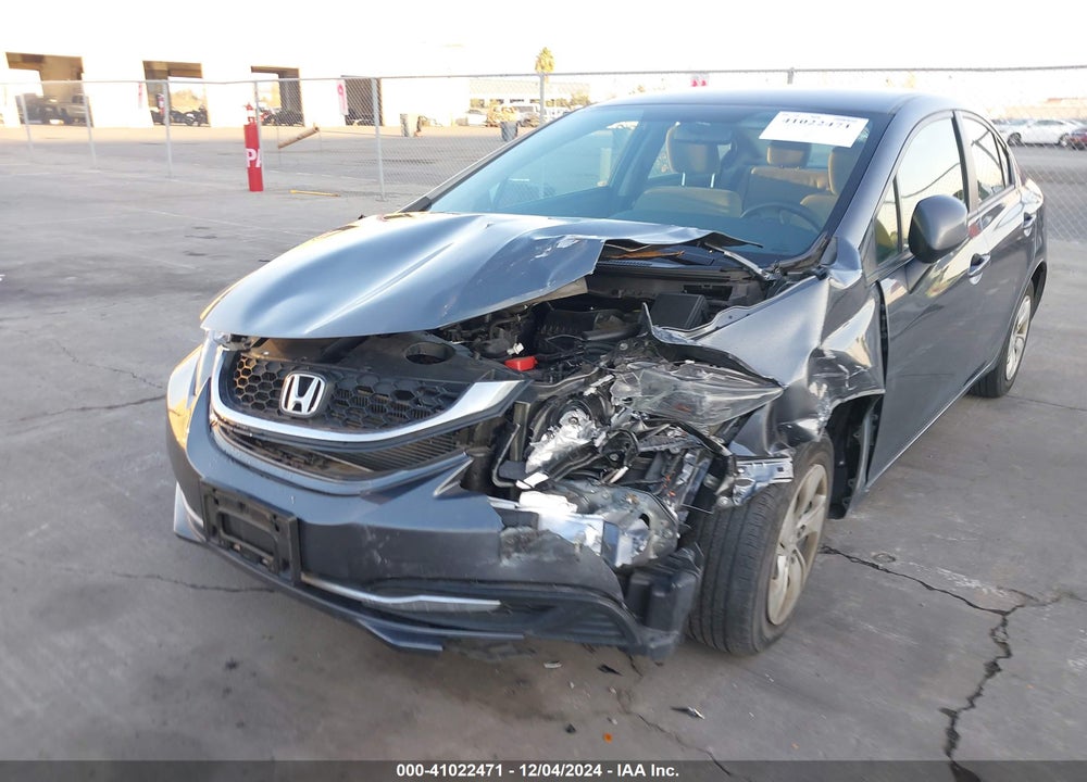 2013 HONDA CIVIC LX VIN: 19XFB2F54DE261132
