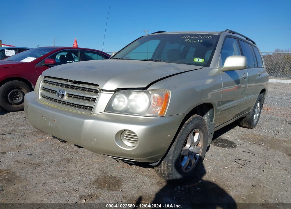 2002 TOYOTA HIGHLANDER V6 VIN: JTEHF21A220072157
