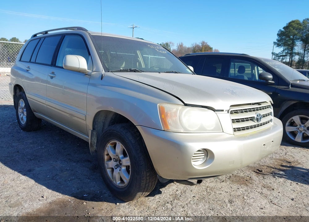 2002 TOYOTA HIGHLANDER V6 VIN: JTEHF21A220072157