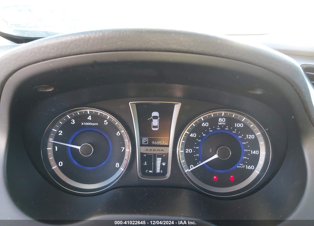2012 HYUNDAI AZERA VIN: KMHFG4JG8CA155446