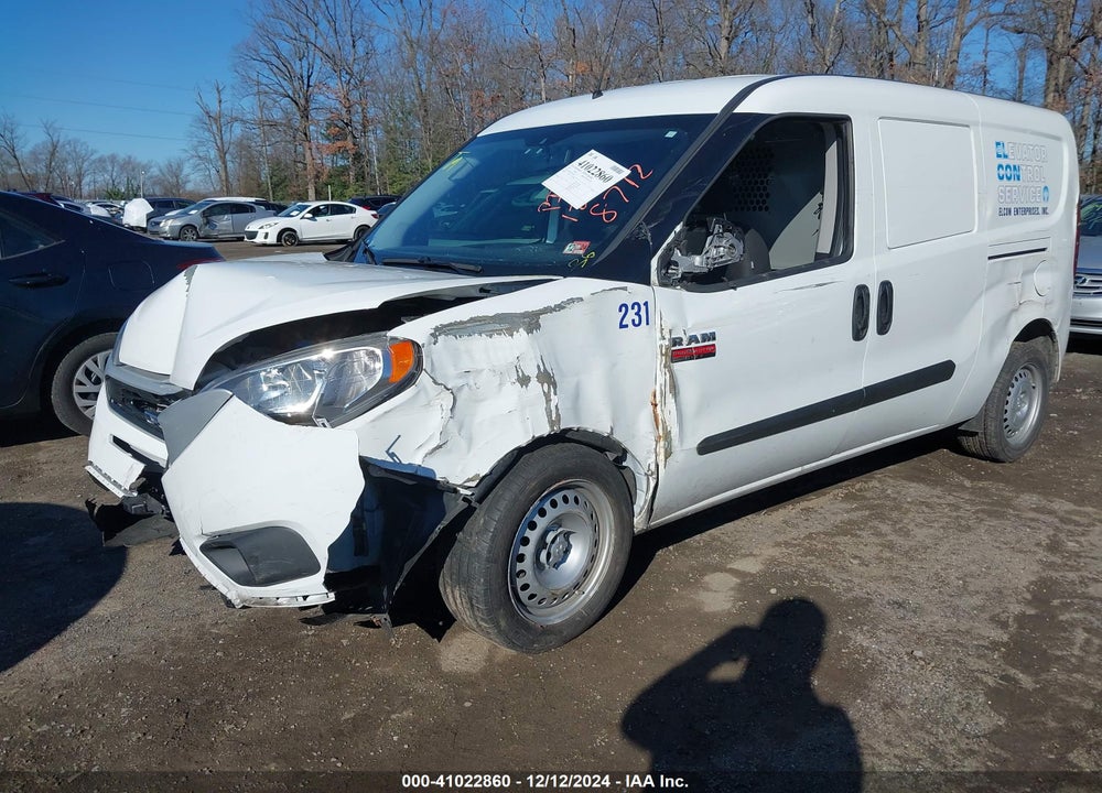 2022 RAM PROMASTER CITY CARGO VAN VIN: ZFBHRFAB7N6X98712