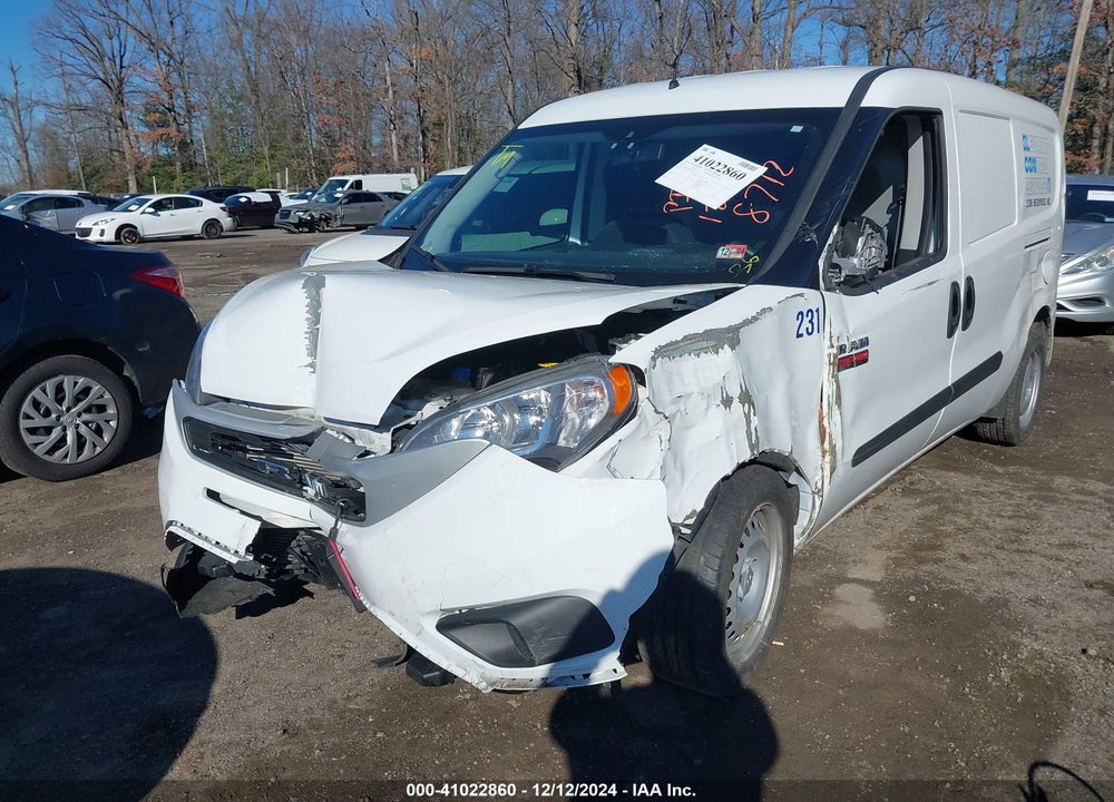 2022 RAM PROMASTER CITY CARGO VAN VIN: ZFBHRFAB7N6X98712