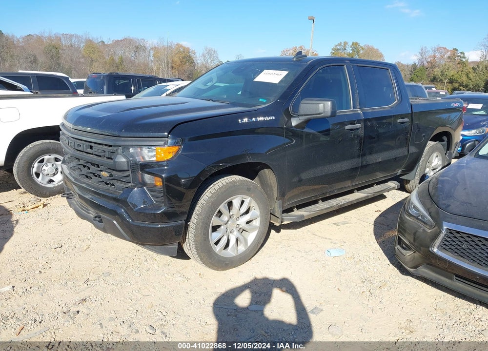 2023 CHEVROLET SILVERADO 1500 4WD SHORT BED CUSTOM VIN: 1GCPDBEK5PZ185029