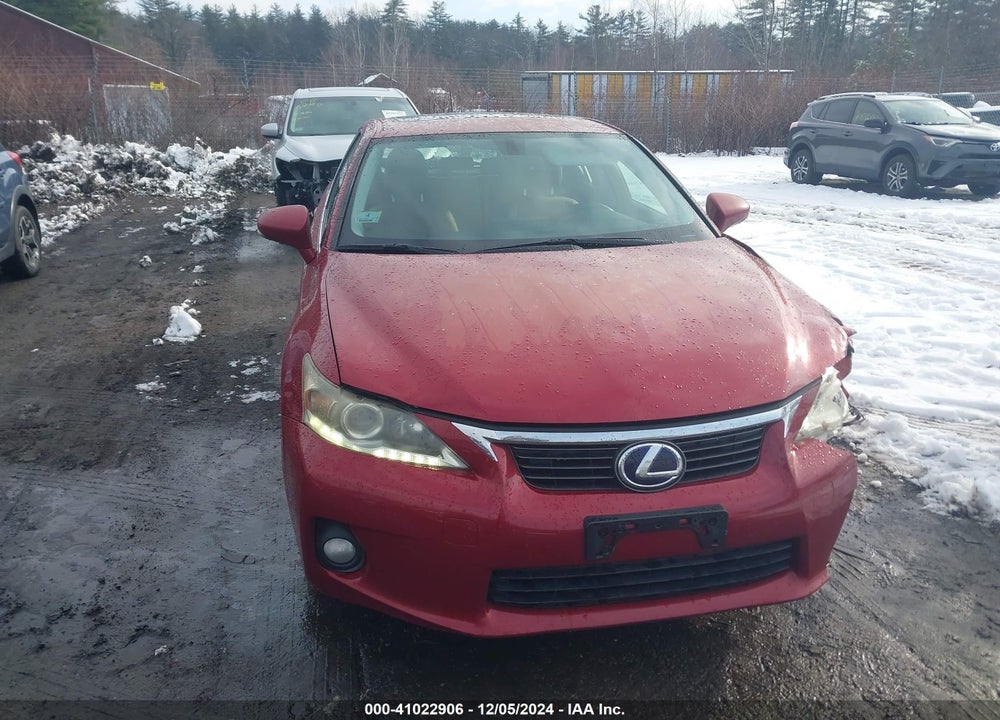 2012 LEXUS CT 200H PREMIUM VIN: JTHKD5BH0C2091484
