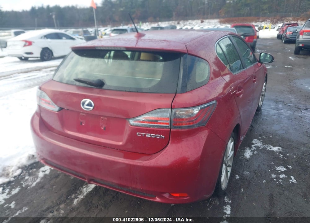 2012 LEXUS CT 200H PREMIUM VIN: JTHKD5BH0C2091484
