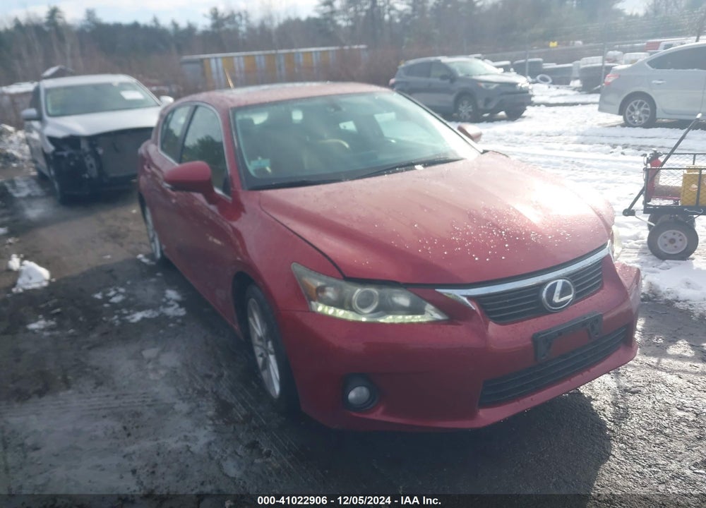 2012 LEXUS CT 200H PREMIUM VIN: JTHKD5BH0C2091484