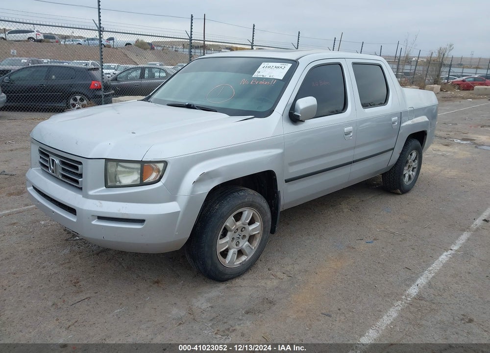 2007 HONDA RIDGELINE RTL VIN: 2HJYK16527H546287