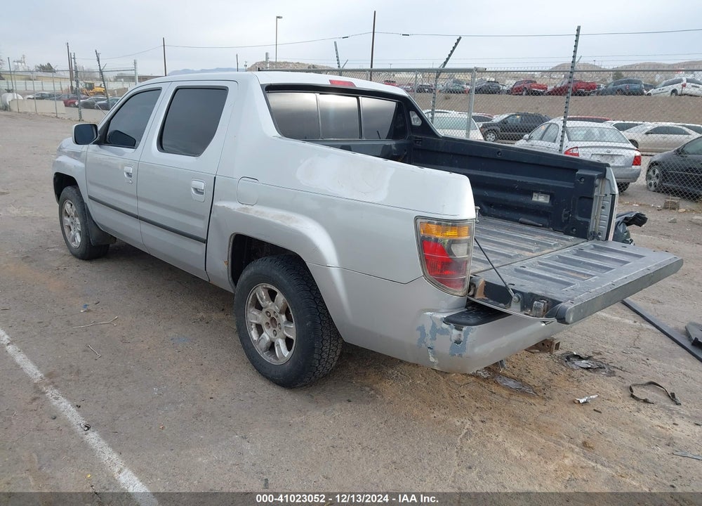 2007 HONDA RIDGELINE RTL VIN: 2HJYK16527H546287