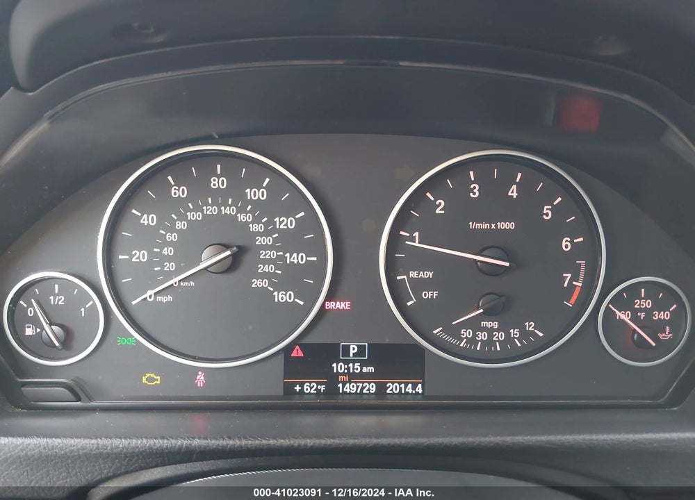 2014 BMW 320I VIN: WBA3B1C51EPV79886