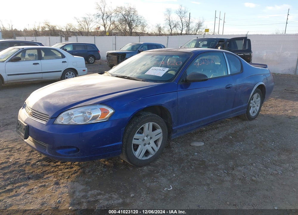 2007 CHEVROLET MONTE CARLO LT VIN: 2G1WK15K779281470