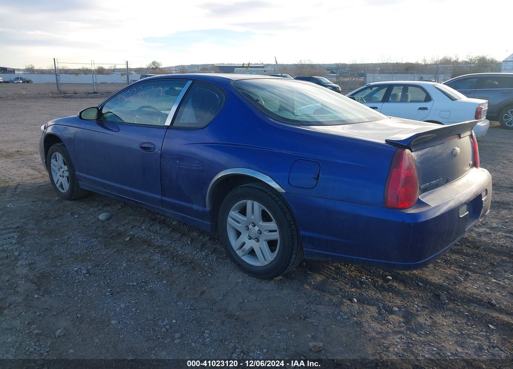 2007 CHEVROLET MONTE CARLO LT VIN: 2G1WK15K779281470