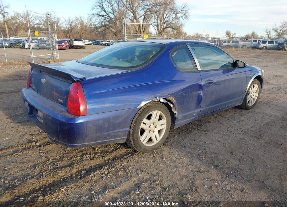 2007 CHEVROLET MONTE CARLO LT VIN: 2G1WK15K779281470
