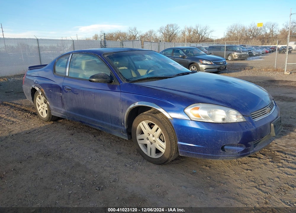 2007 CHEVROLET MONTE CARLO LT VIN: 2G1WK15K779281470