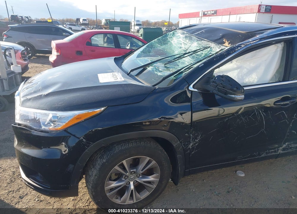 2015 TOYOTA HIGHLANDER XLE V6 VIN: 5TDKKRFH9FS059106