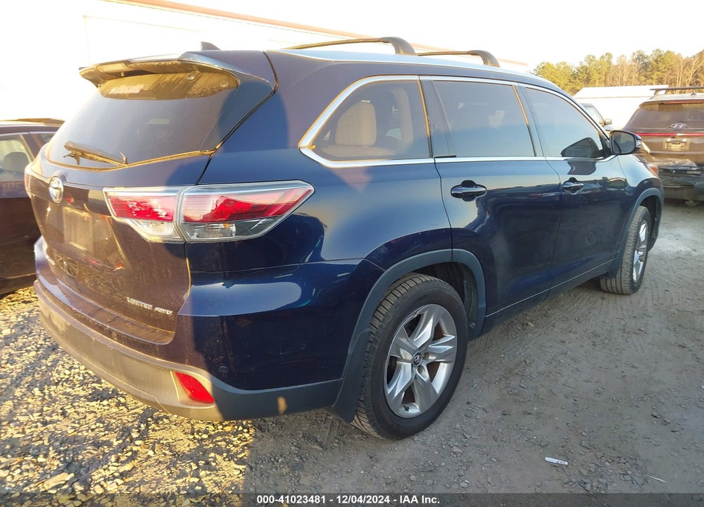 2016 TOYOTA HIGHLANDER LIMITED PLATINUM V6 VIN: 5TDDKRFH8GS275569