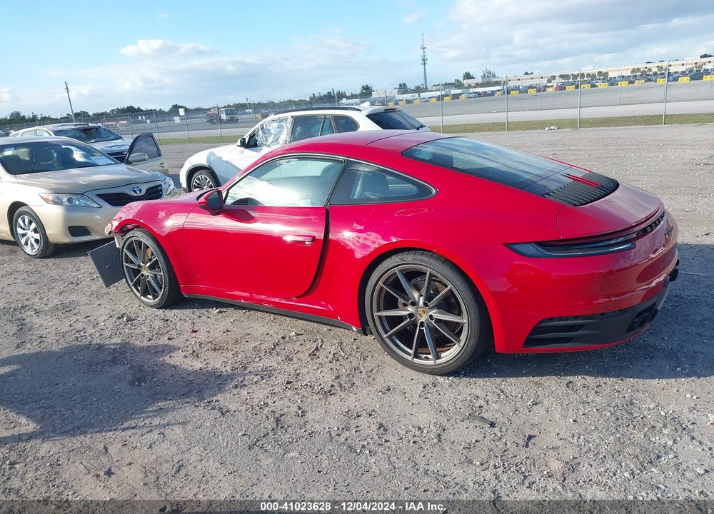 2021 PORSCHE 911 CARRERA VIN: WP0AA2A99MS205210