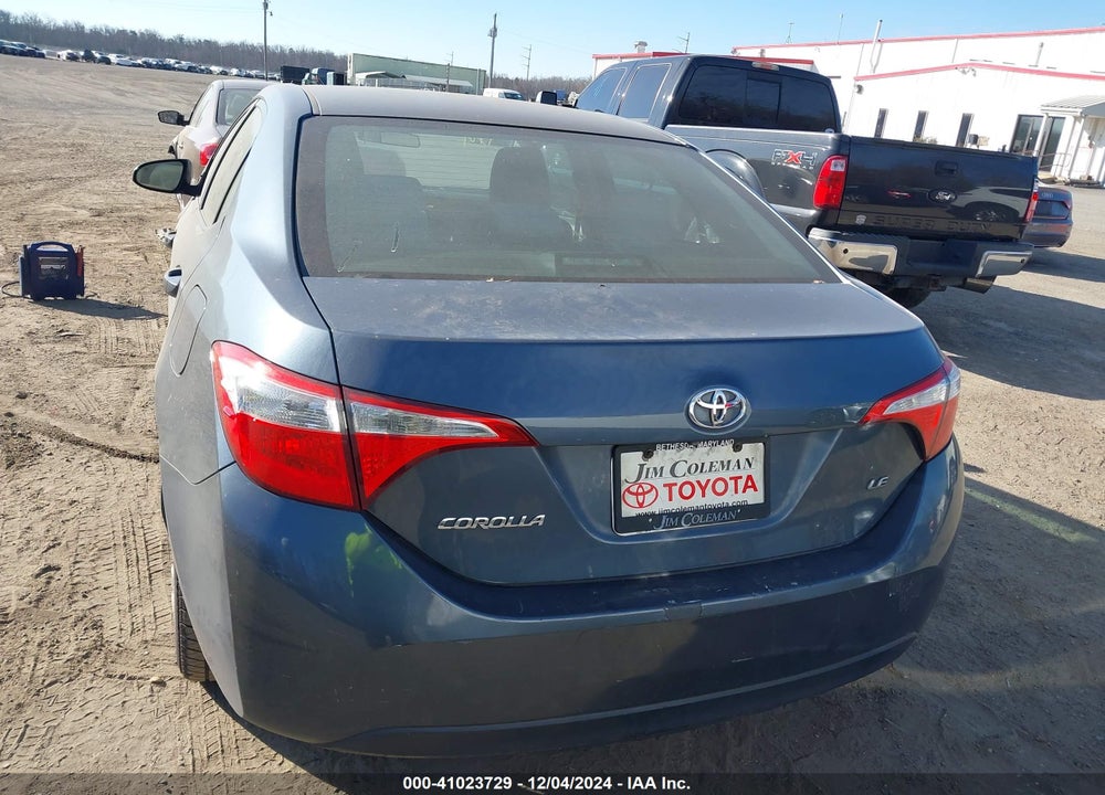 2016 TOYOTA COROLLA LE VIN: 2T1BURHE5GC518896