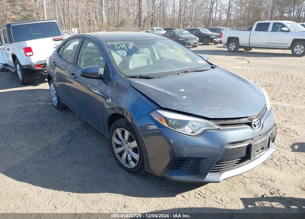 2016 TOYOTA COROLLA LE VIN: 2T1BURHE5GC518896