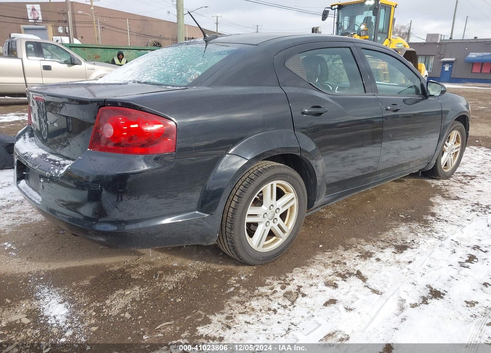 2012 DODGE AVENGER SXT VIN: 1C3CDZCB7CN161900