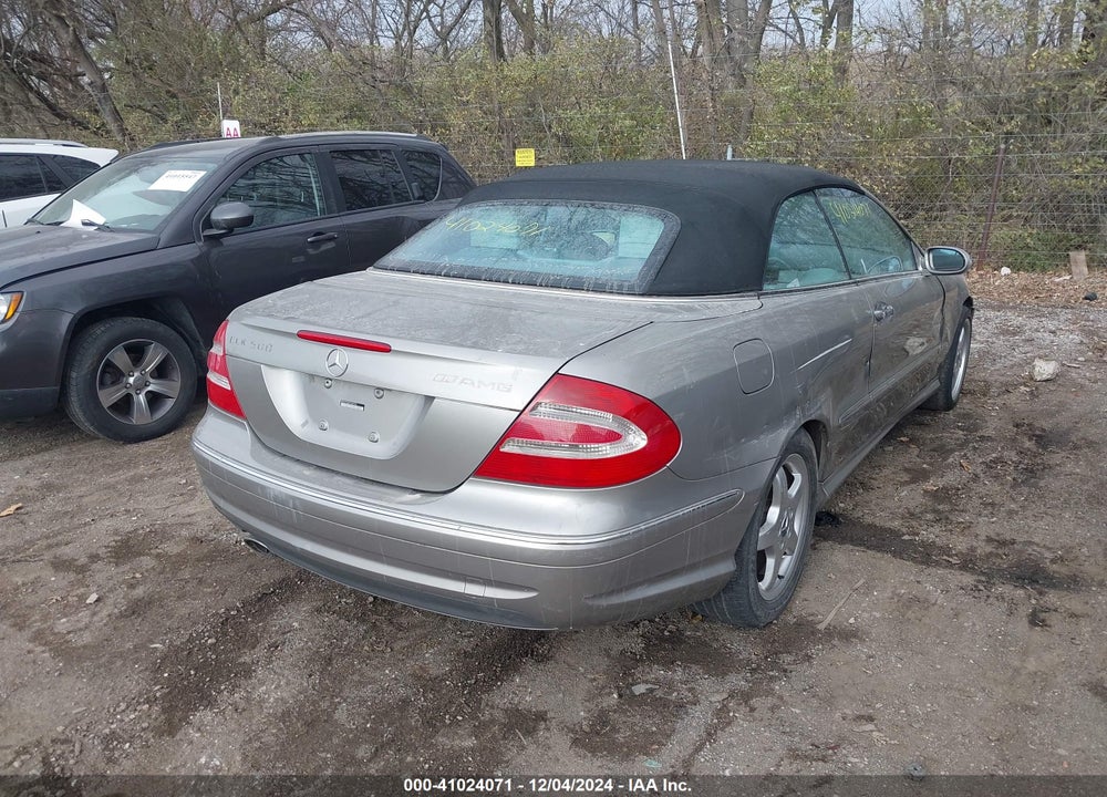 2004 MERCEDES-BENZ CLK 500 VIN: WDBTK75G64T026126