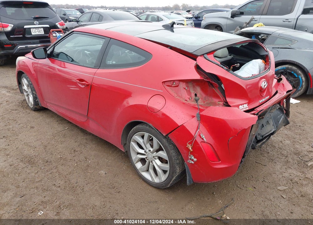2013 HYUNDAI VELOSTER BASE W/GRAY VIN: KMHTC6ADXDU174676