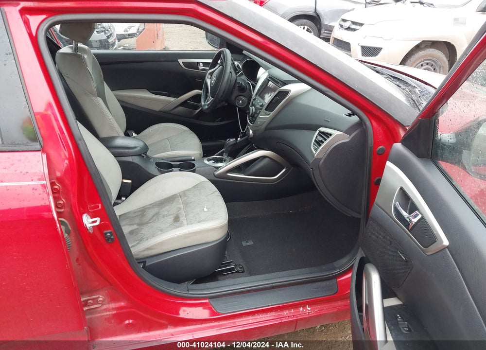 2013 HYUNDAI VELOSTER BASE W/GRAY VIN: KMHTC6ADXDU174676