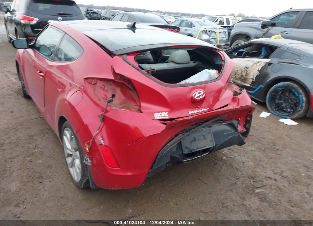 2013 HYUNDAI VELOSTER BASE W/GRAY VIN: KMHTC6ADXDU174676