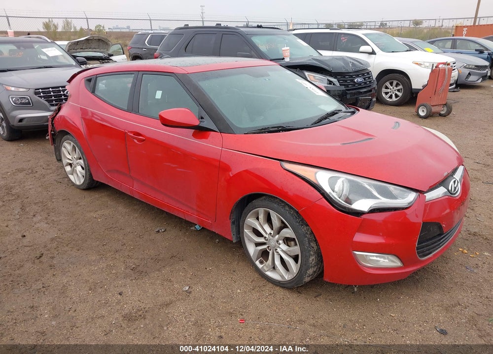 2013 HYUNDAI VELOSTER BASE W/GRAY VIN: KMHTC6ADXDU174676