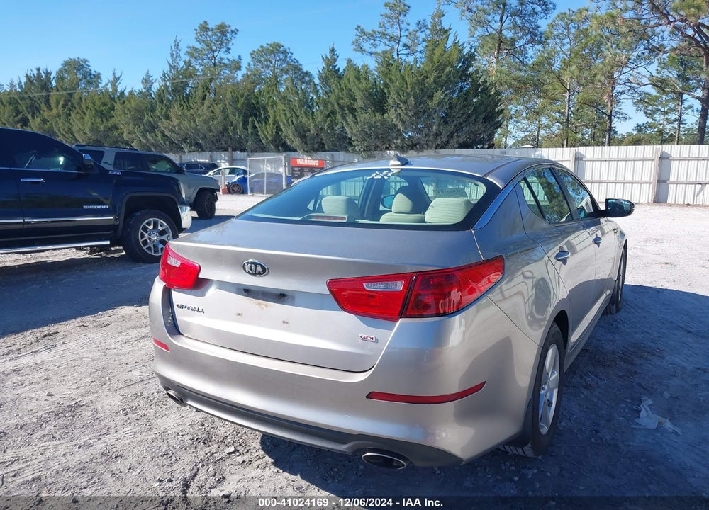 2015 KIA OPTIMA LX VIN: 5XXGM4A75FG475656
