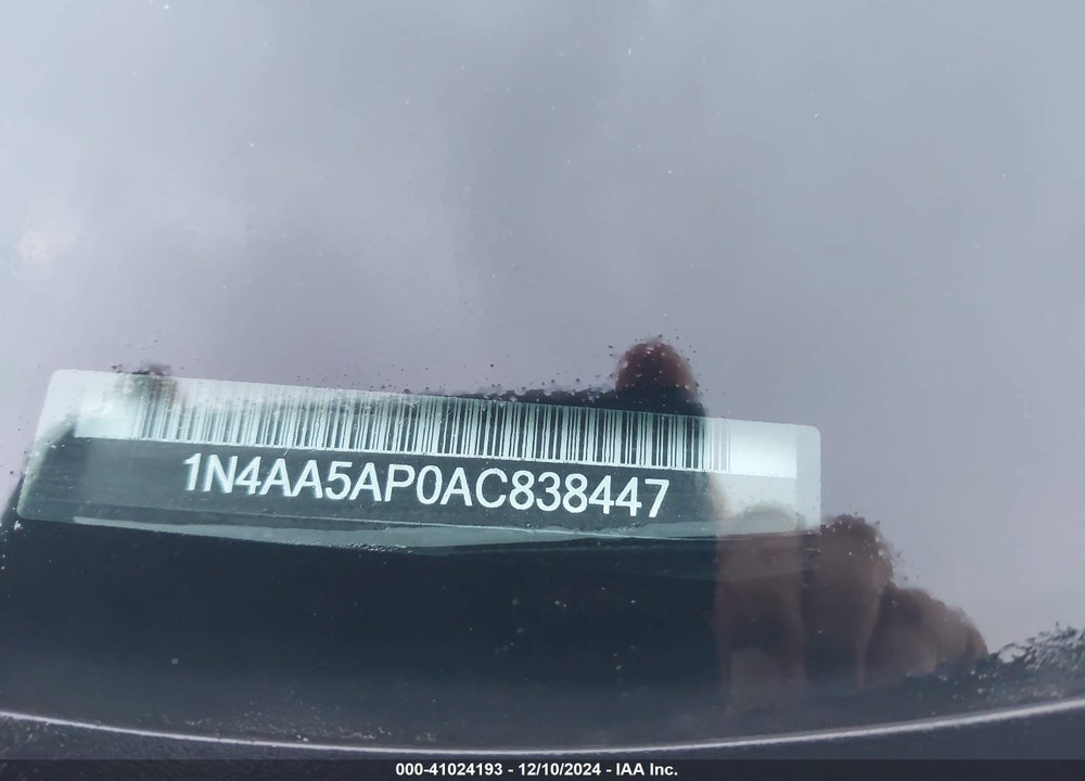 2010 NISSAN MAXIMA 3.5 SV VIN: 1N4AA5AP0AC838447