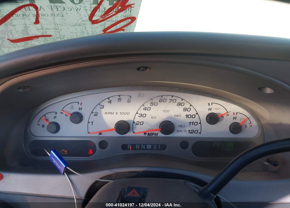 2005 FORD EXPLORER SPORT TRAC ADRENALIN/XLS/XLT VIN: 1FMZU67K15UB36154