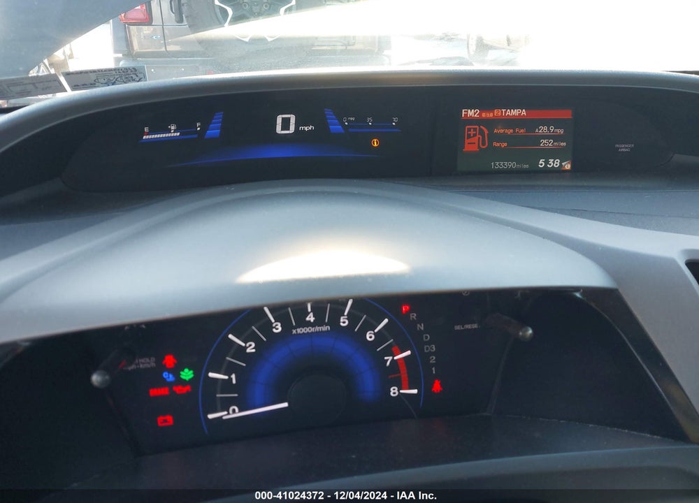2012 HONDA CIVIC LX VIN: 2HGFG3B56CH551969