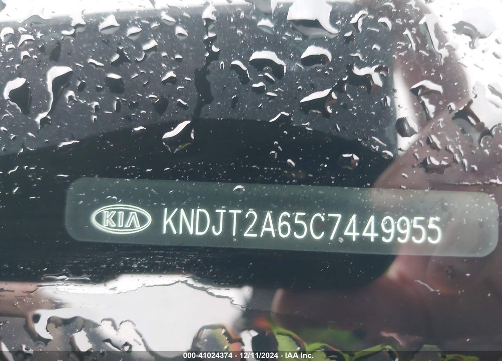 2012 KIA SOUL VIN: KNDJT2A65C7449955
