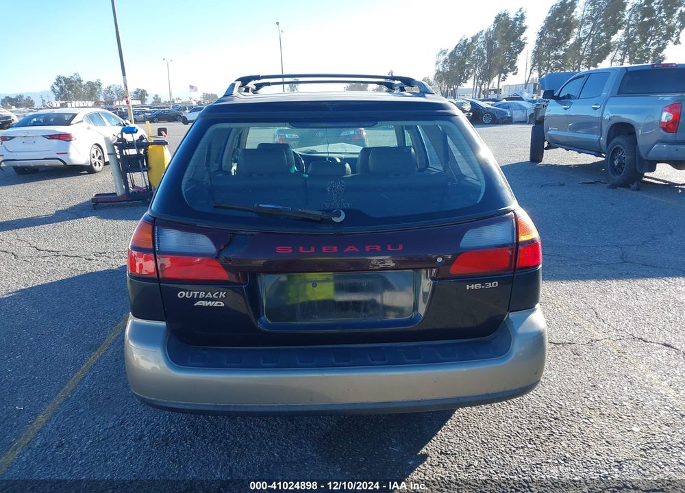 2002 SUBARU OUTBACK H6-3.0 L.L. BEAN EDITION VIN: 4S3BH806X27621678