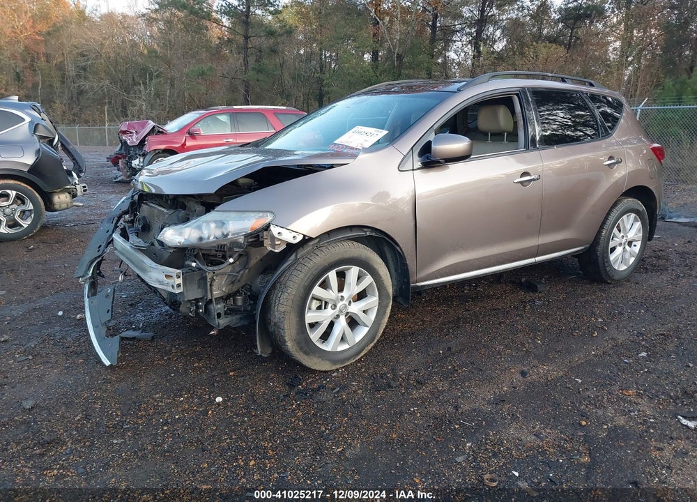 2011 NISSAN MURANO SL VIN: JN8AZ1MU5BW059188