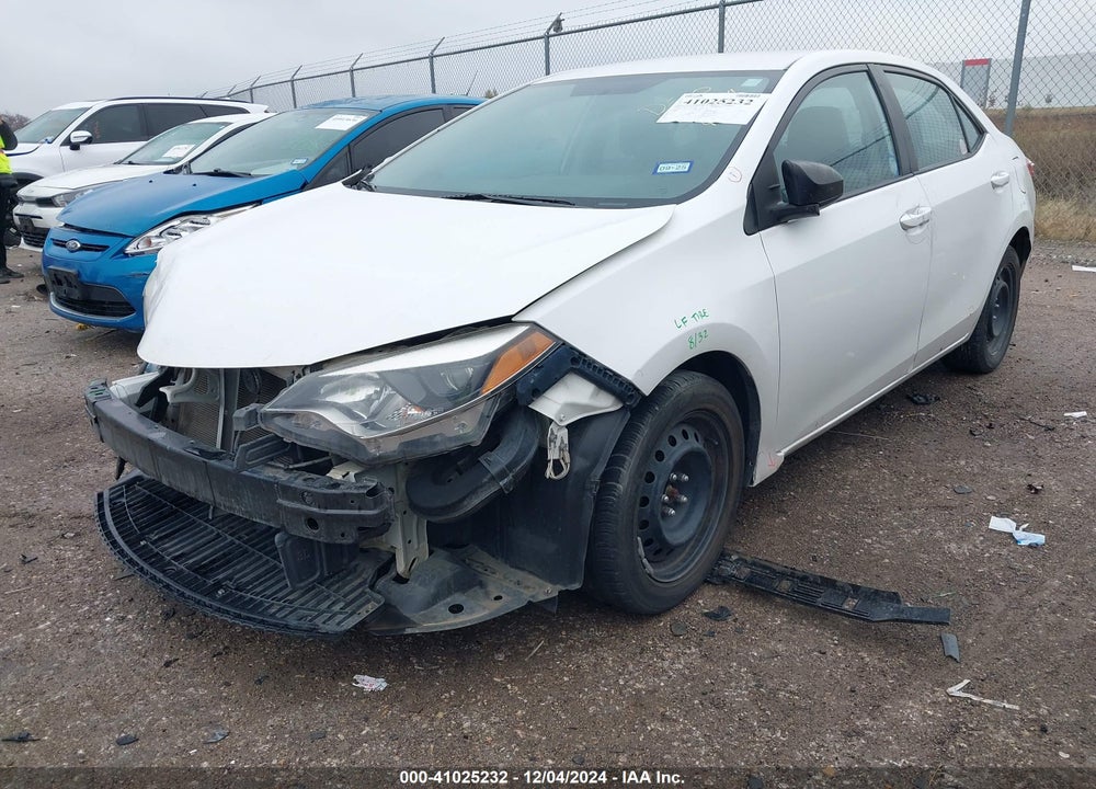 2016 TOYOTA COROLLA LE VIN: 5YFBURHE0GP554687