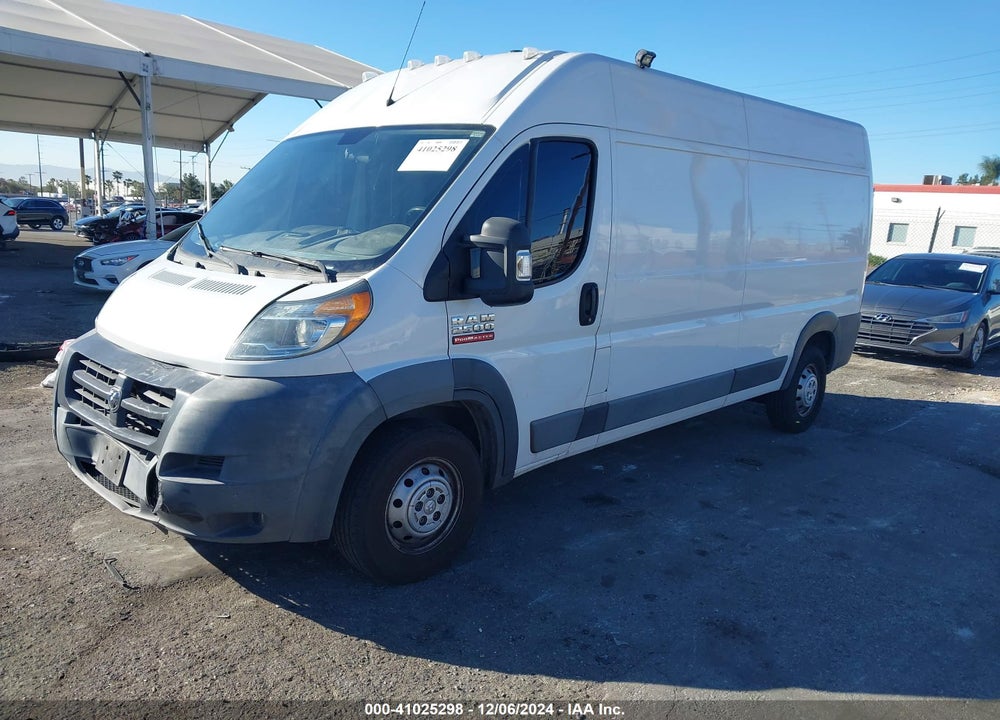 2017 RAM PROMASTER 2500 HIGH ROOF 159 WB VIN: 3C6TRVDG6HE551745